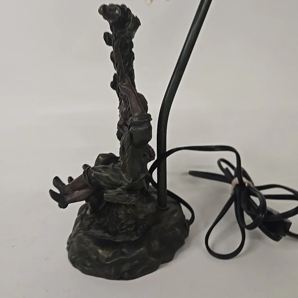 Young Lovers On A Swing Sculpted Table Lamp‎